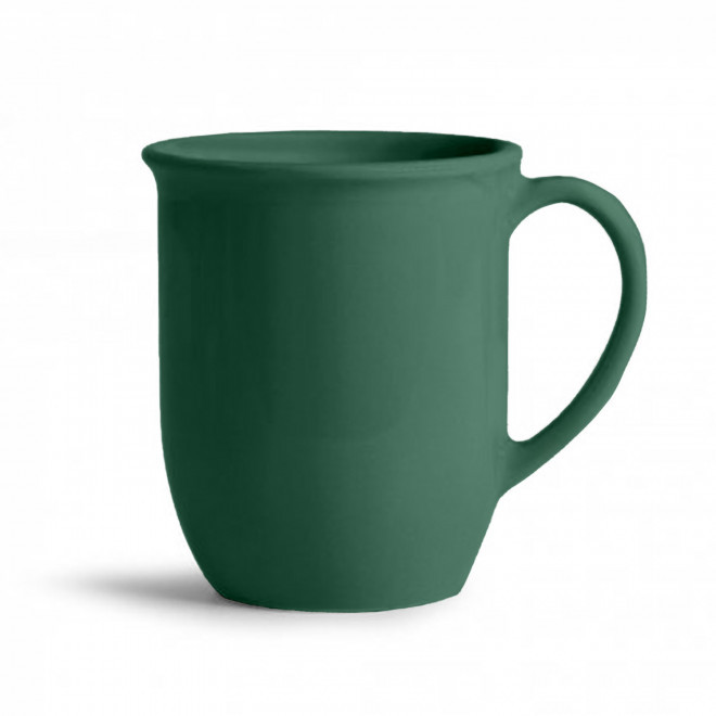 MUG CERAMIQUE MIE 350ML PERSONNALISABLE 'PAULA' - vert foncé mat