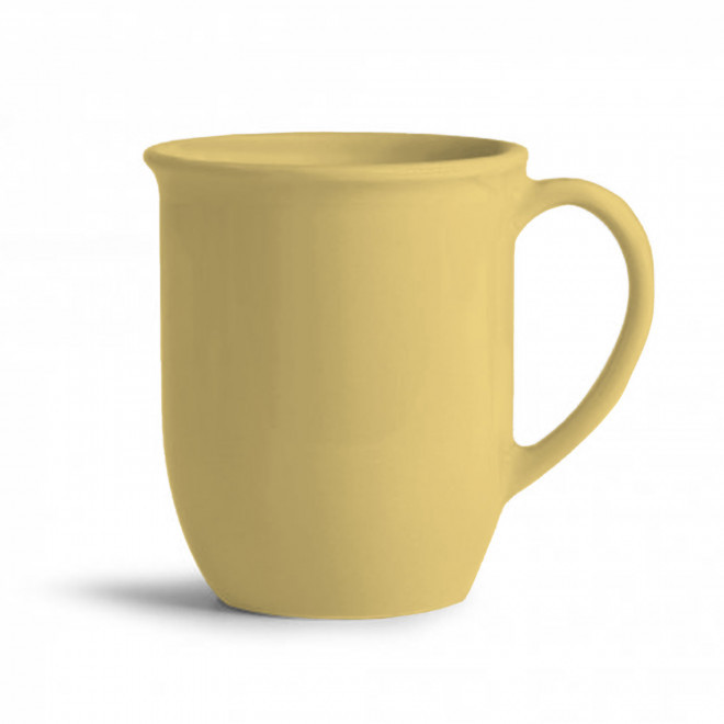 MUG CERAMIQUE MIE 350ML PERSONNALISABLE 'PAULA' - jaune clair mat