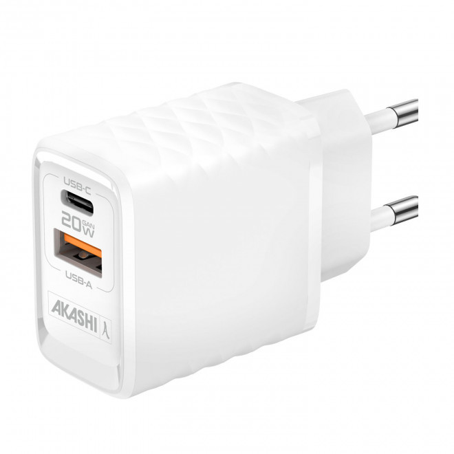 PRISE SECTEUR PERSONNALISABLE 20W 'HAITA' - blanc