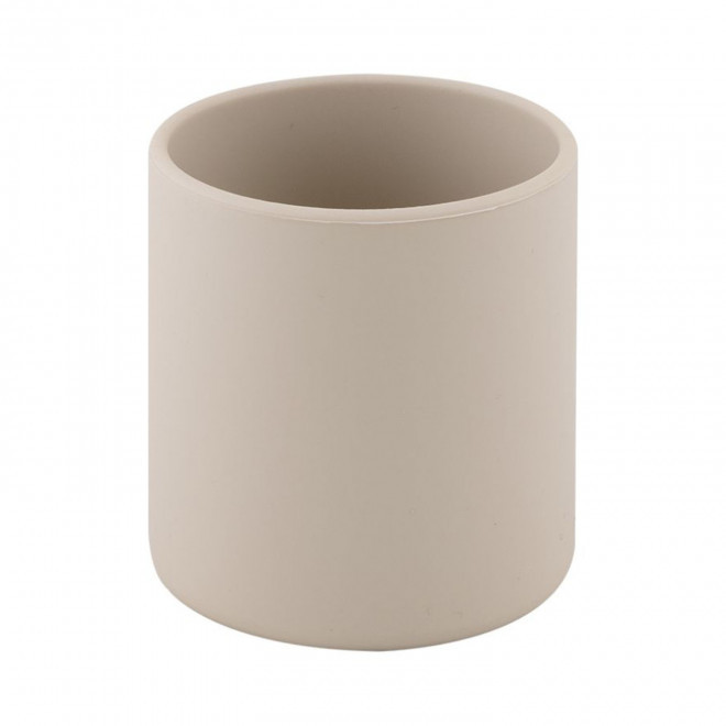 GOBELET ENFANT EN SILICONE PERSONNALISE 'PUREE' - beige