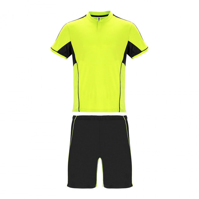 ENSEMBLE DE SPORT PUBLICITAIRE MIXTE 'EQUIPO' - jaunefluo/noir