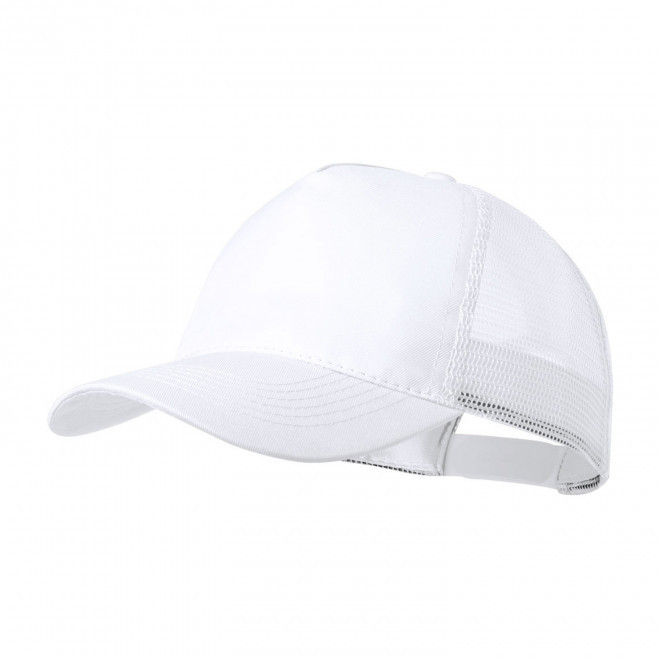 CASQUETTE FILET PERSONNALISE 'ESSENTIAL MESH POLYESTER' - blanc