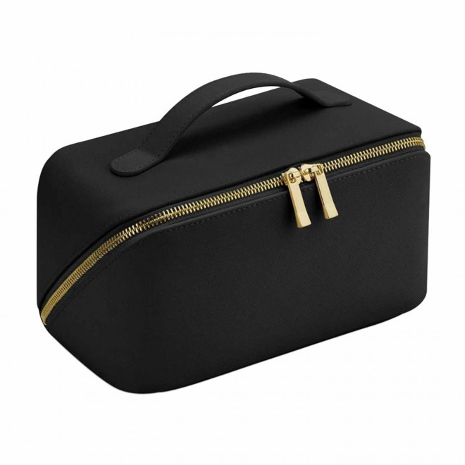 TROUSSE DE TOILETTE PU PERSONNALISABLE 'REBEKA' - noir