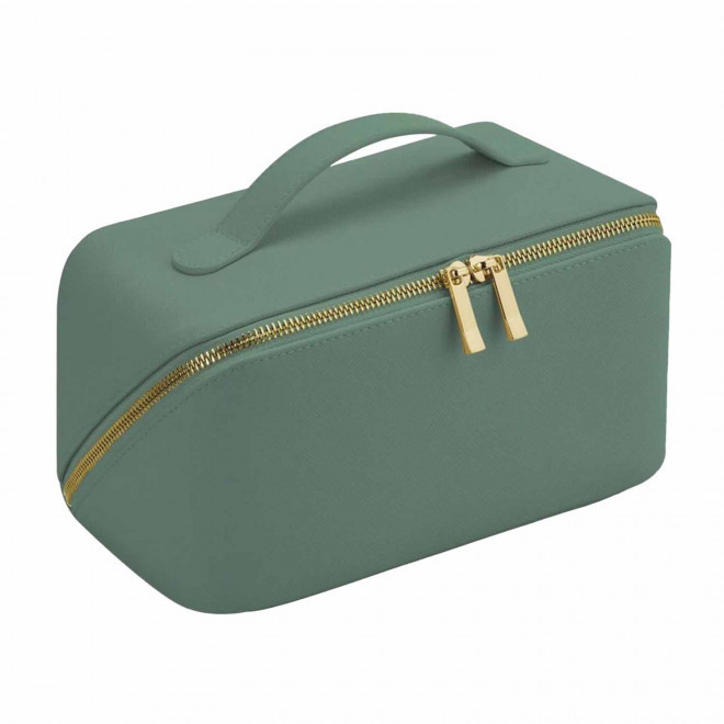 TROUSSE DE TOILETTE PU PERSONNALISABLE 'REBEKA' - vert