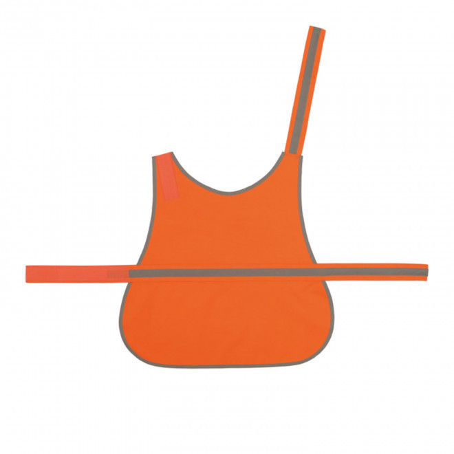 GILET DE VISIBILITE CHIEN PERSONNALISABLE 'FLUOSAFE DOG' - orange fluo