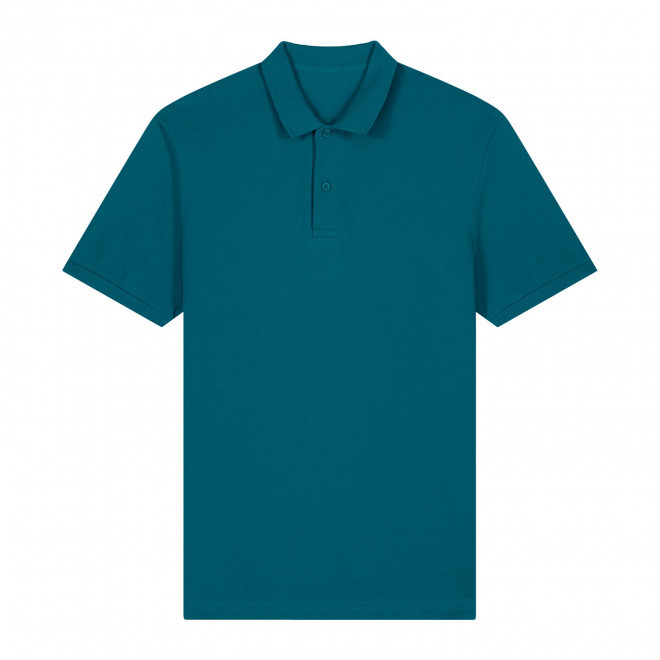 POLO HOMME COULEUR PERSONNALISABLE 'COASTER' - bleu océan