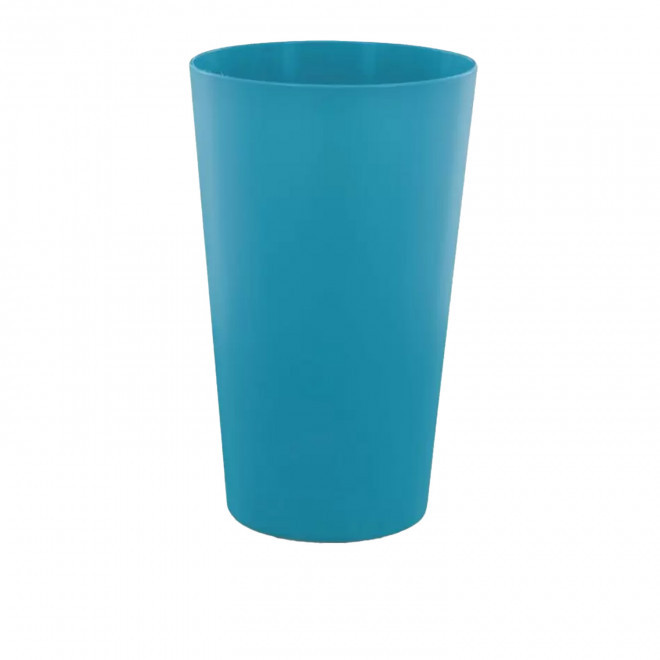 GOBELET MIF RÉUTILISABLE PERSONNALISÉ 30 CL 'CUPY' - bleu opaque
