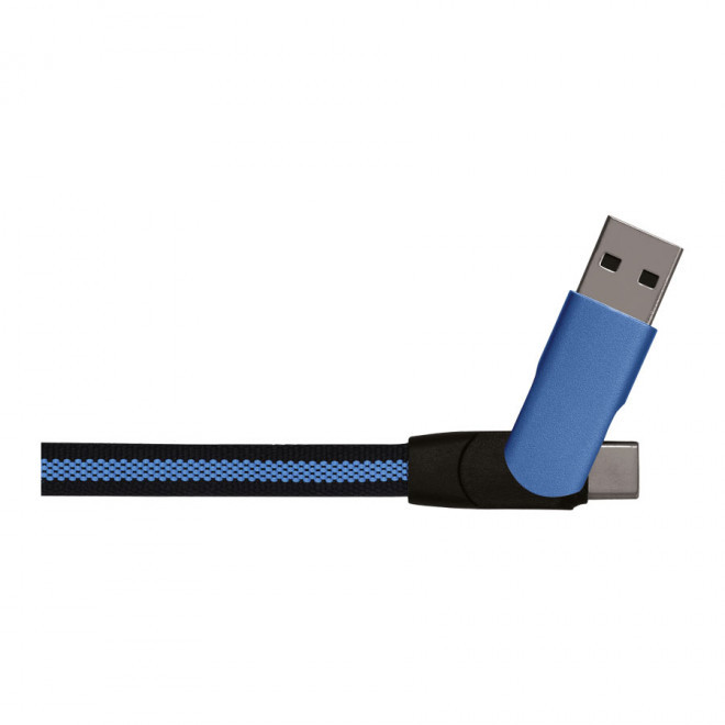 CÂBLE DE CHARGE PERSONNALISÉ 'BIG DATA' - bleu