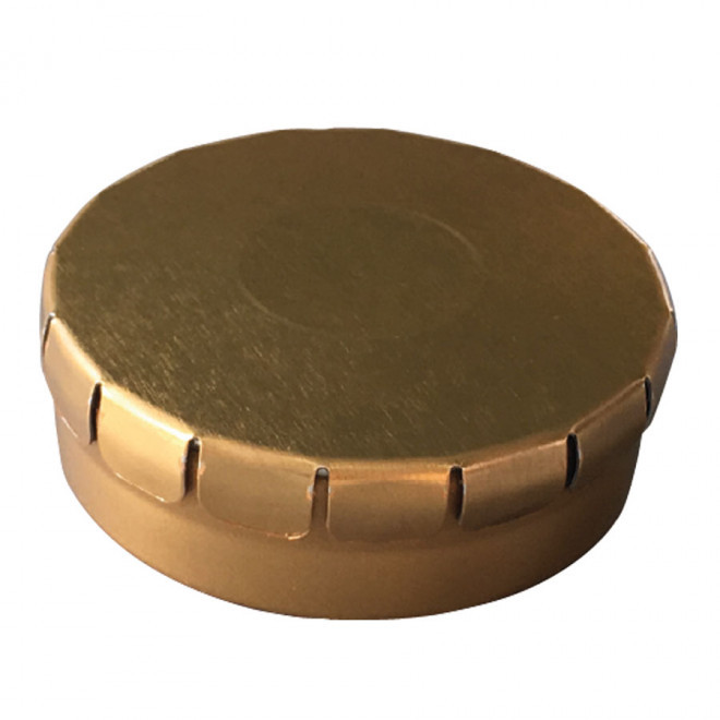 BOÎTE À BONBONS PUBLICITAIRE 'CLIC CLAC' - doré