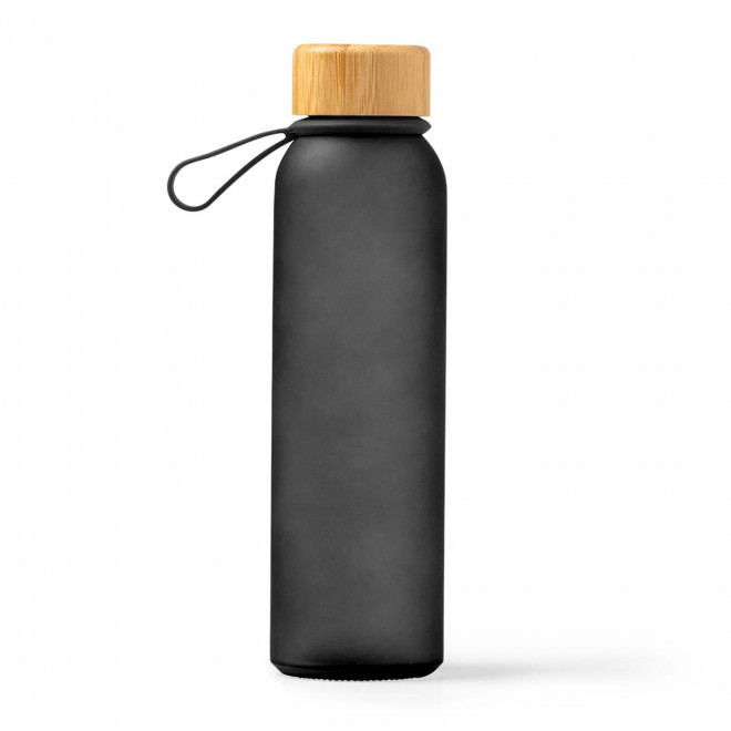 BOUTEILLE EN VERRE PERSONNALISEE 500ML 'LODO DRAGONNE COLOR' - noir