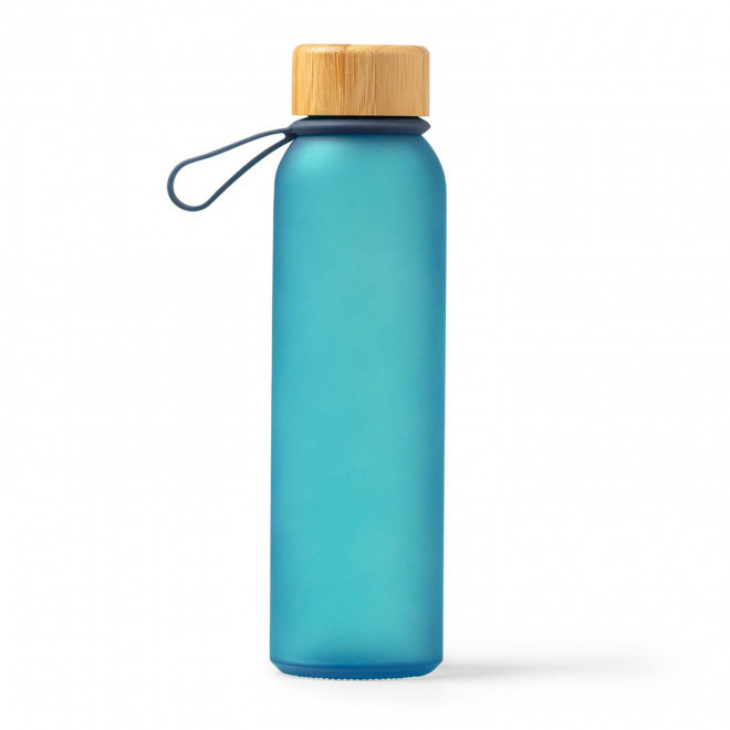 BOUTEILLE EN VERRE PERSONNALISEE 500ML 'LODO DRAGONNE COLOR' - bleu