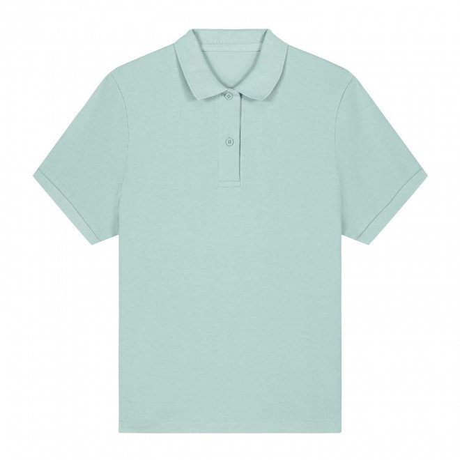 POLO FEMME COULEUR PERSONNALISABLE 'COASTER' - bleu clair
