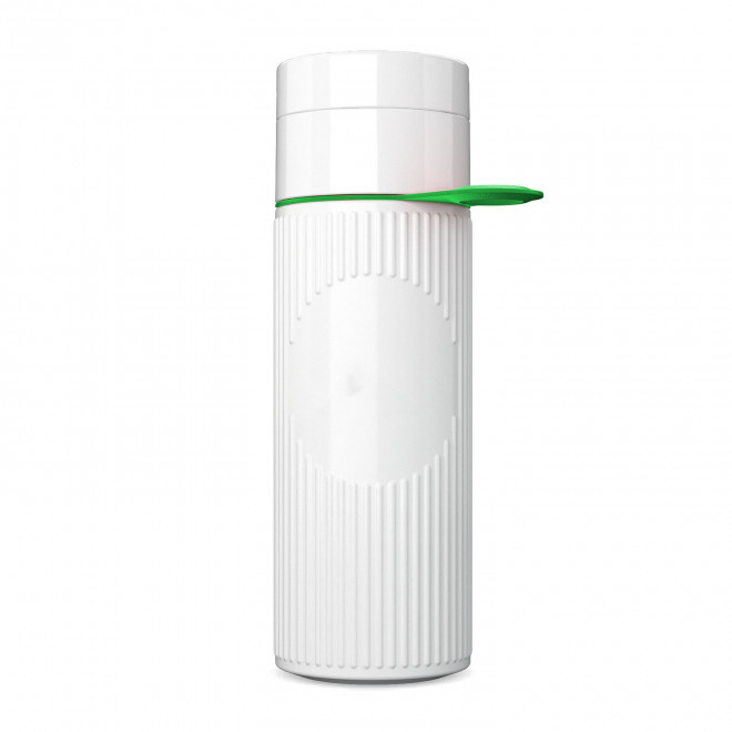 BOUTEILLE 500 ML PERSONNALISABLE 'ATLANTIS RING' - blanc/vert