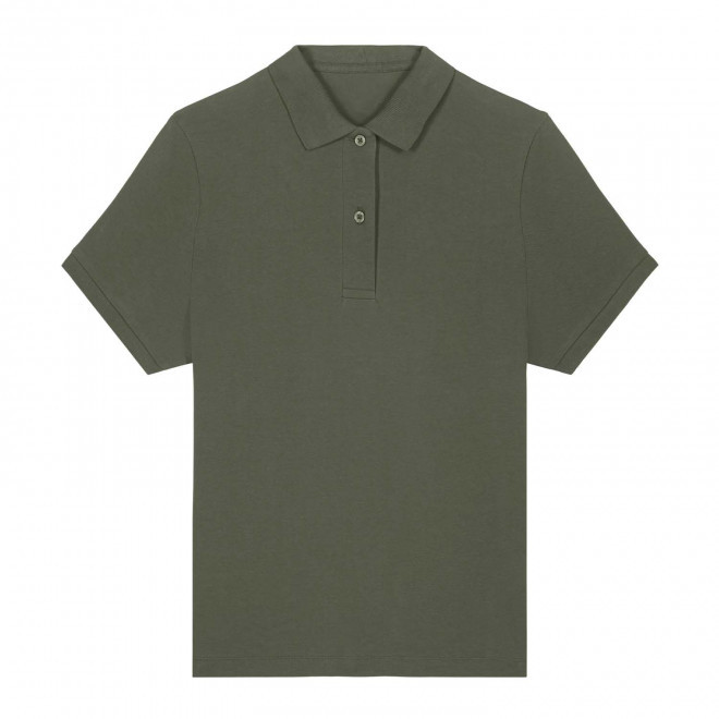 POLO FEMME COULEUR PERSONNALISABLE 'COASTER' - vert kaki