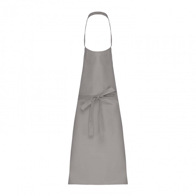 TABLIER LONG PERSONNALISE POLYCOTON 190G 'KARITAB' - gris clair