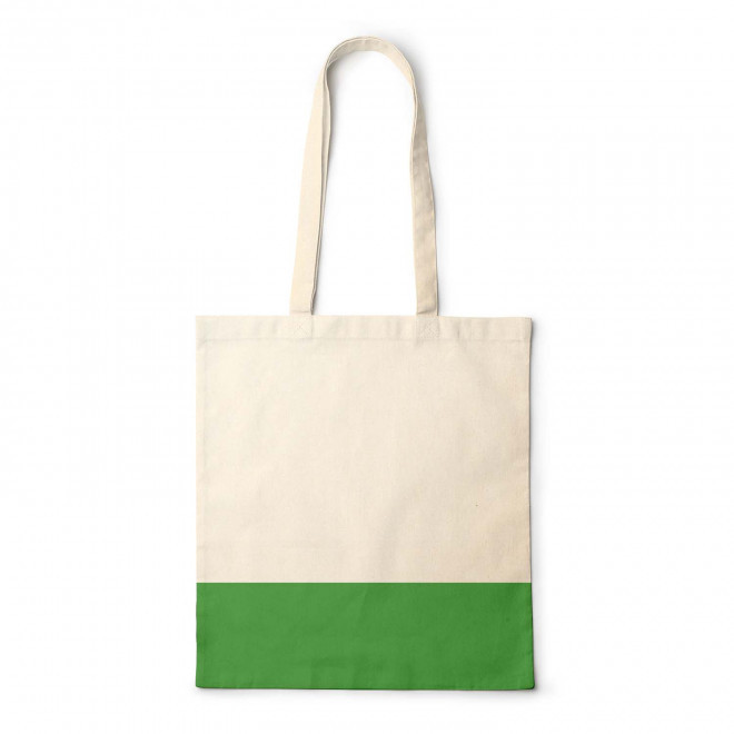 SAC SHOPPING PERSONNALISE COTON RECYCLE 'AURIANO' - vert