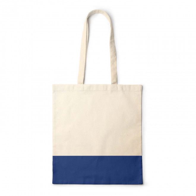 SAC SHOPPING PERSONNALISE COTON RECYCLE 'AURIANO' - bleu clair