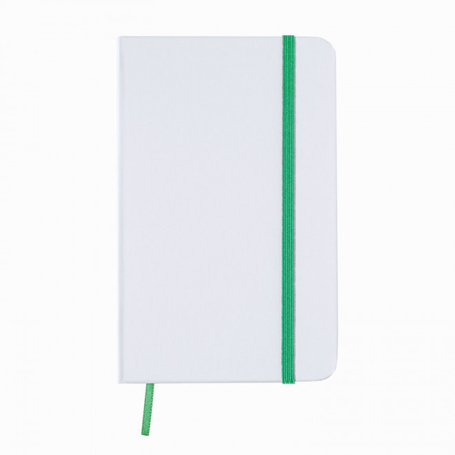CARNET A6 PERSONNALISE NON LIGNE 'AURELIEN CARTON'  - blanc/vert