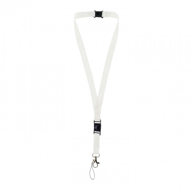 TOUR DE COU PUBLICITAIRE FERMETURE SECURITE  'CASTILLA' - blanc