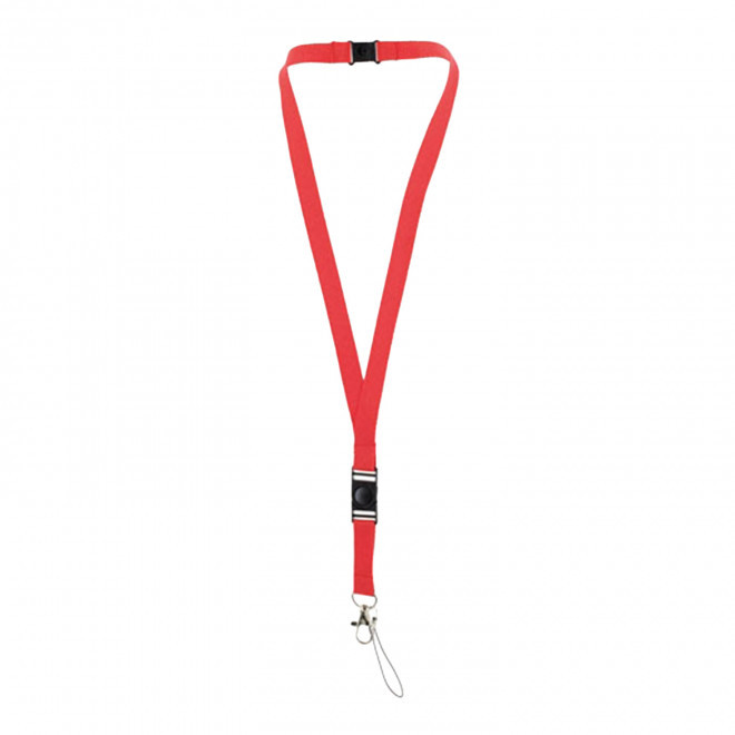 TOUR DE COU PUBLICITAIRE FERMETURE SECURITE  'CASTILLA' - rouge