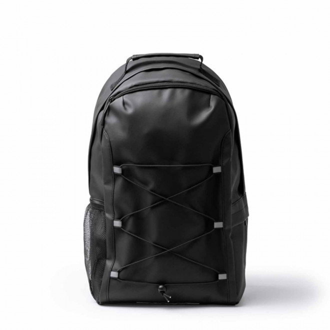 SAC A DOS EN PU PERSONNALISABLE 'ASPEN' - noir