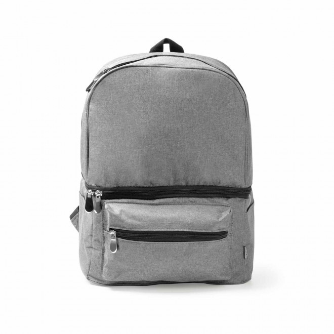 SAC A DOS ISOTHERME RPET PERSONNALISE 'LUNCHY' - gris chiné