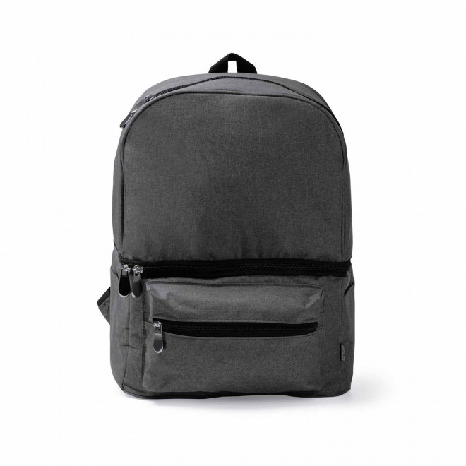 SAC A DOS ISOTHERME RPET PERSONNALISE 'LUNCHY' - noir