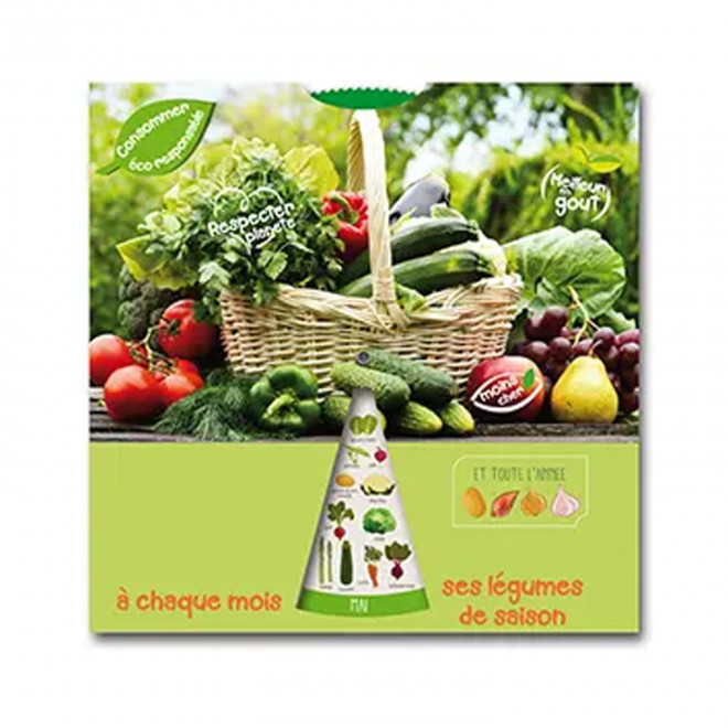 DISQUE PEDAGOGIQUE PERSONNALISABLE 'FRUITS ET LEGUMES' - quadrichromie