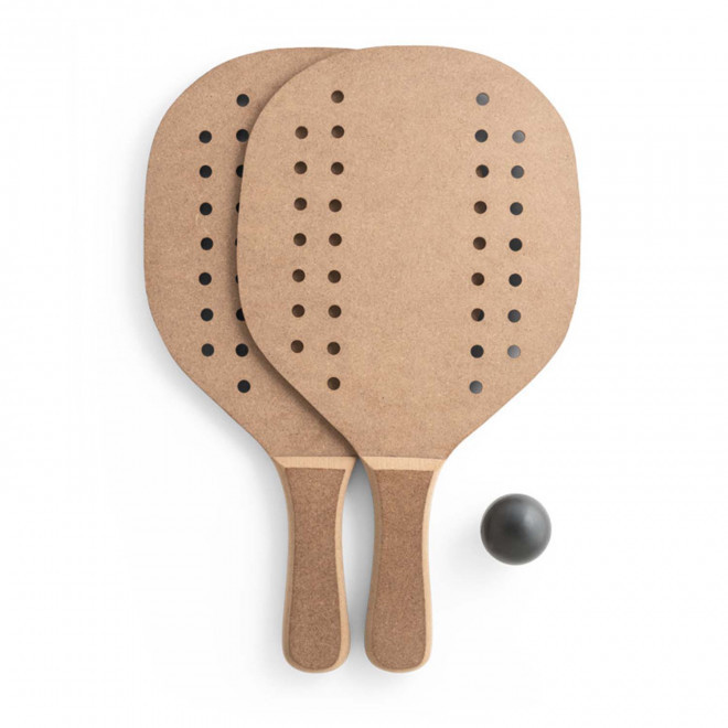 RAQUETTES DE PLAGE PERSONNALISABLES 'DJERBA' - bois