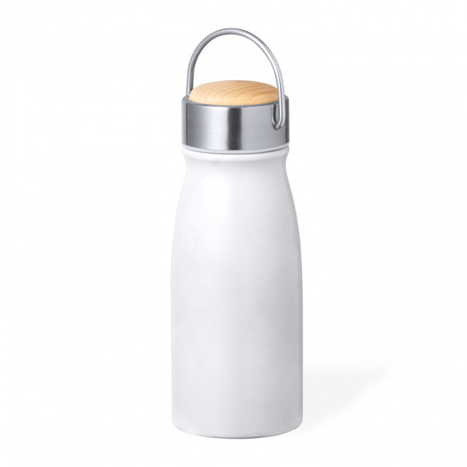 BOUTEILLE ISOTHERME PERSONNALISABLE 350 ML 'BRUNOMA POIGNEE' - blanc