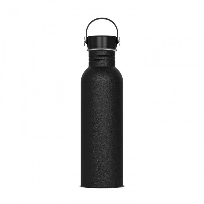 GOURDE EN ACIER PERSONNALISABLE 750ML 'MEYLAR' - noir