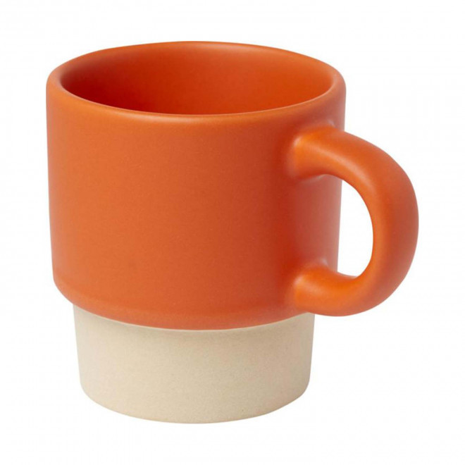 TASSE CAFE CERAMIQUE PERSONNALISABLE 130ML 'MINITO' - orange
