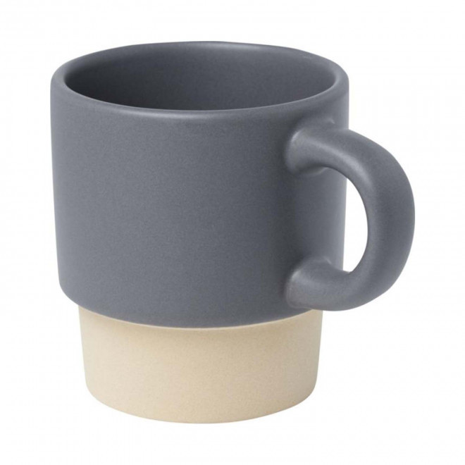 TASSE CAFE CERAMIQUE PERSONNALISABLE 130ML 'MINITO' - gris