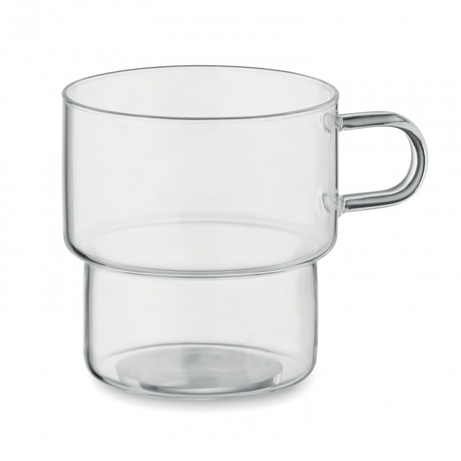TASSE VERRE EMPILABLE PERSONNALISEE 300ML 'BOROPLI' - transparent
