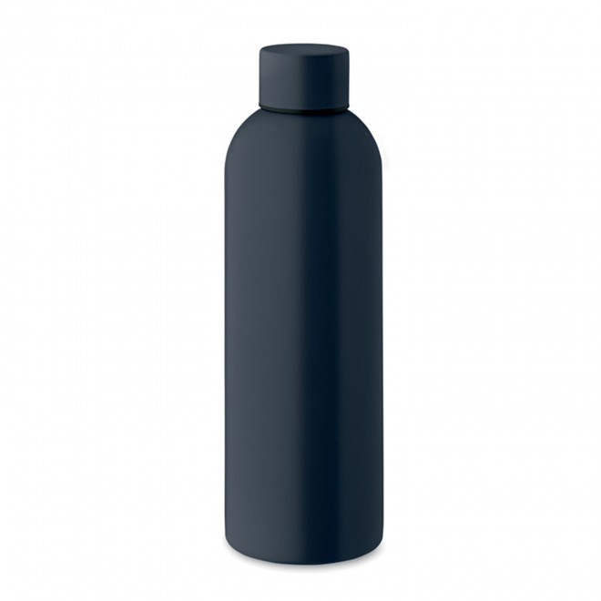 BOUTEILLE PERSONNALISEE EN ACIER RECYCLE 750ML 'SPOZIA' - bleu marine