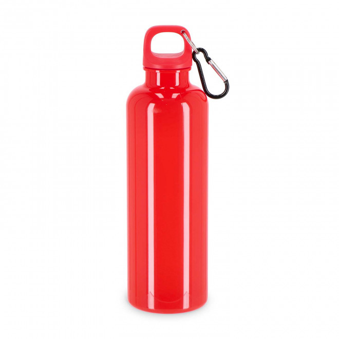 GOURDE RPET AVEC MOUSQUETON 750ML PERSONNALISABLE 'MANCYO' - rouge