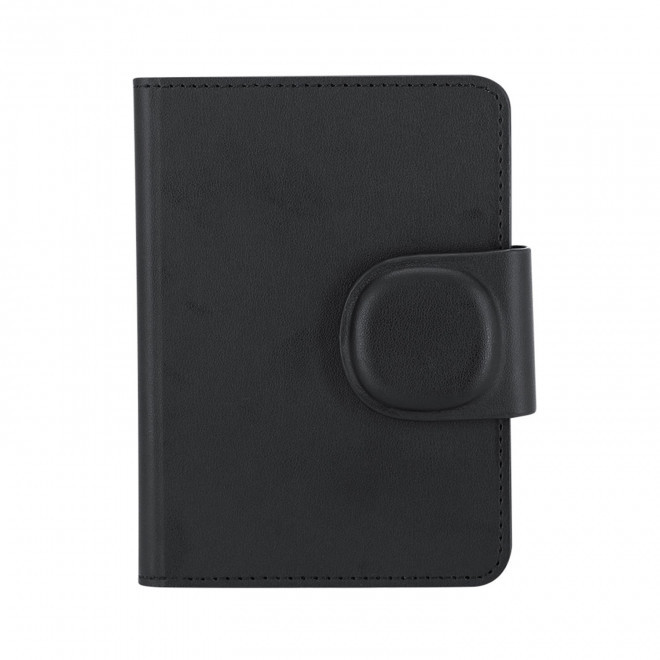 ETUI PASSEPORT GEOLOCALISABLE PERSONNALISABLE 'PASSTRACK' - noir