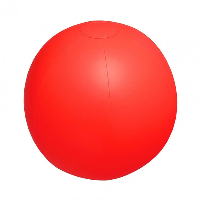 BALLON DE PLAGE PERSONNALISE 'PLAYA UNI' - rouge