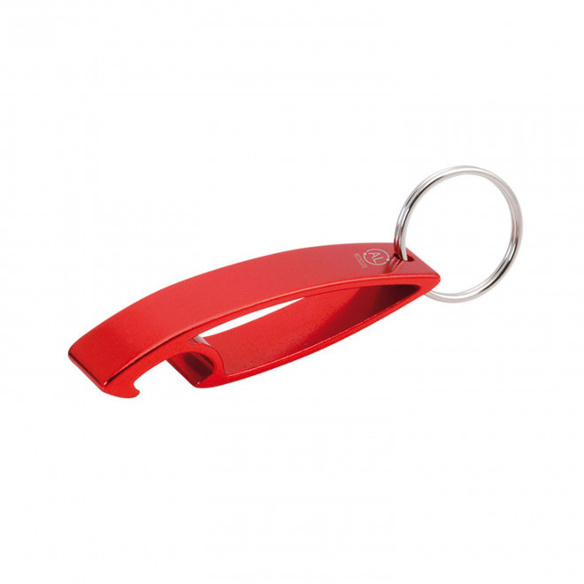 PORTE CLE DECAPSULEUR PERSONNALISABLE 'OFFNY RECYCLE' - rouge