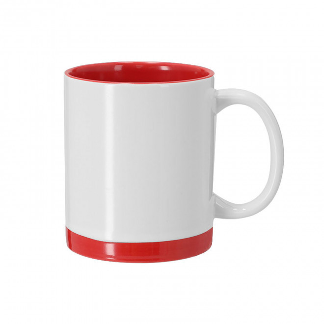 MUG CERAMIQUE 350ML PERSONNALISABLE 'CLAUDIO' - rouge