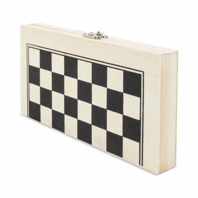 JEU D'ECHECS PERSONNALISABLE 'CALM' - blanc/noir