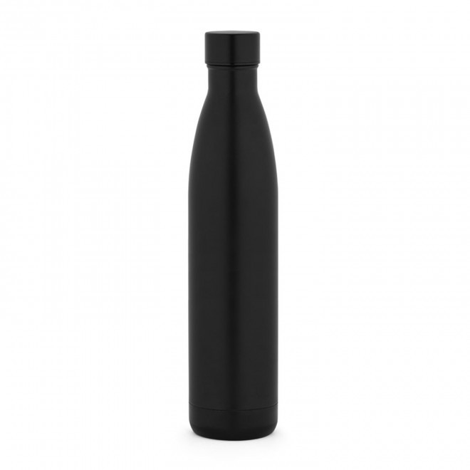 BOUTEILLE ISOTHERME 1L PERSONNALISEE 'ALMIA RECYCLEE' - noir