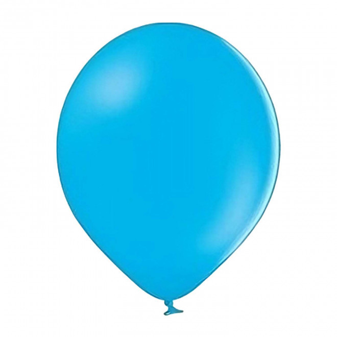 BALLON DE BAUDRUCHE PERSONNALISE ø30 CM 'LUFT QUADRI' - cyan