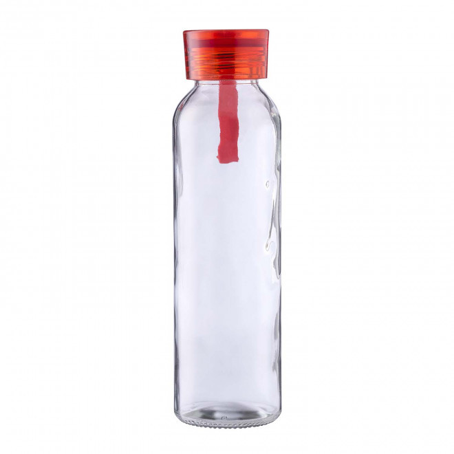BOUTEILLE VERRE PERSONNALISABLE 'KILIMANDJARO' - rouge