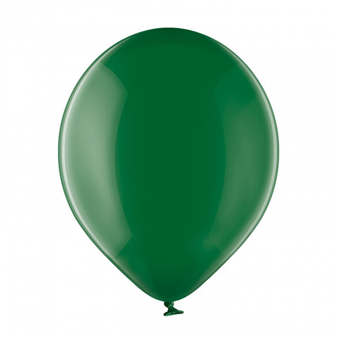 BALLON TRANSPARENT PERSONNALISE ø27 CM 'LUFT QUADRI' - vert transparent