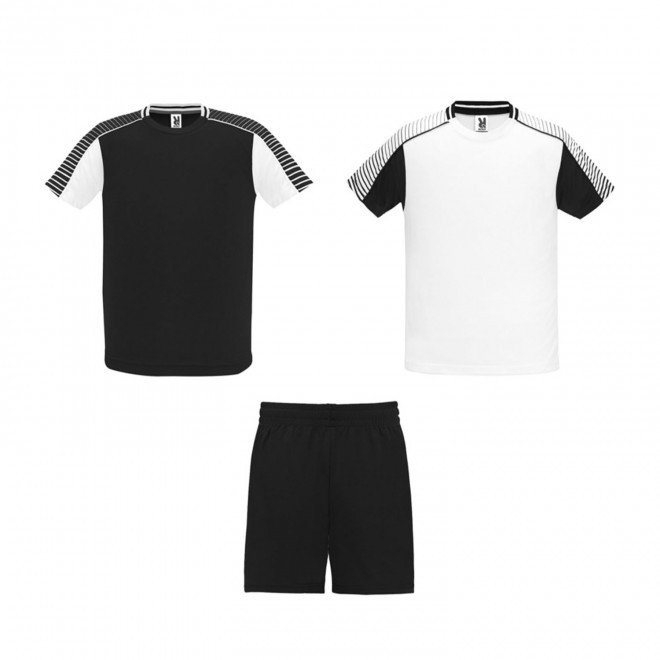 ENSEMBLE DE SPORT ENFANT PERSONNALISABLE 'DESPORTE' - blanc/noir