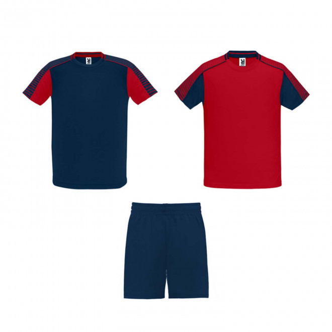 ENSEMBLE DE SPORT ENFANT PERSONNALISABLE 'DESPORTE' - rouge/bleu marine