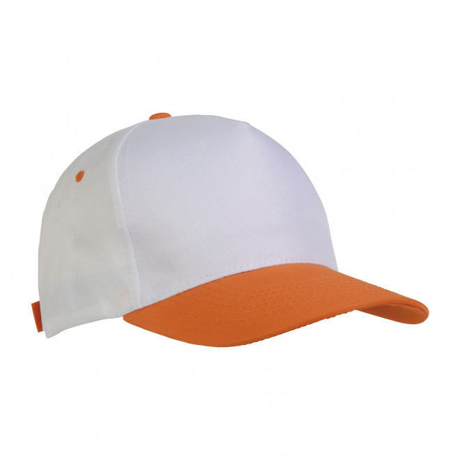 CASQUETTE PERSONNALISABLE 5 PANS 'COLORCAP' - orange