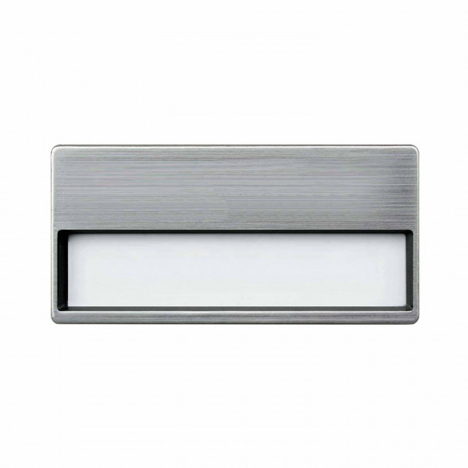 BADGE REUTILISABLE PERSONNALISABLE 'DISTINVO AIMANT' - argenté