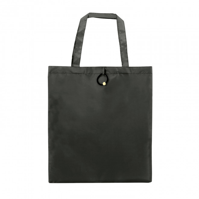 SAC PLIABLE AVEC ELASTIQUE PERSONNALISABLE 'PLIOU' - noir